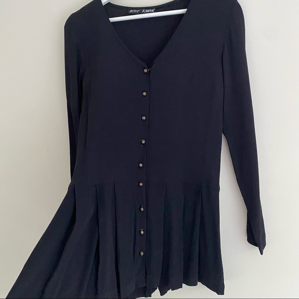 Vintage Betsey Johnson Peplum Blouse